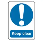 KEEP CLEAR STICKERS