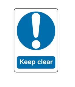 KEEP CLEAR STICKERS