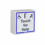 Touch For Help Single Gang SGHELP