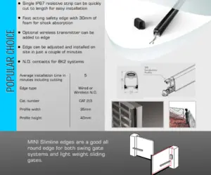 8K2 Mini Compact Resistive Safety Edges MINI