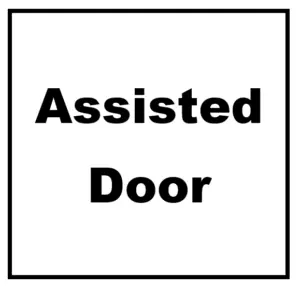 Assisted Door Sticker