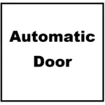 automatic door sticker