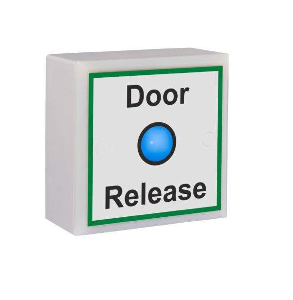 Single gang door release button sgrel