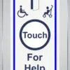 touch for help door sensor. DDA DOORBELL