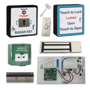 Square radar toilet door kit - C Prox Ltd Inc Quantek