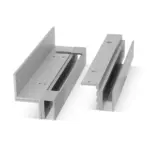 A300ZLG Glass Door Z&L Bracket for Mini Maglocks. zl bracket for glass doors