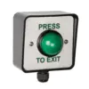 Weatherproof Press to Exit Green Dome Button Press to Exit Weatherproof WP EBGBWC02 PTE IMAGE External exit button