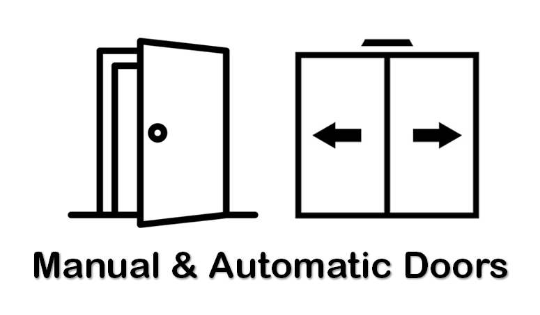 Dda compliant switches for automatic and manual doors