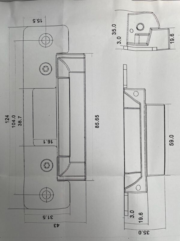 Ansi electric door strike