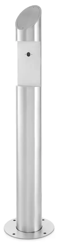 Round Stainless Steel Post With Cut Out access control post