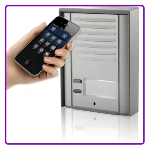 gsm intercom system connected to a mobile