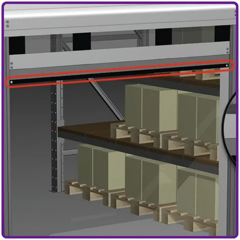 Roller shutter safety edge fitted to bottom bar detecting obstruction for safe door operation UK
