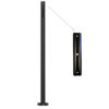 black post with architrave adaptor